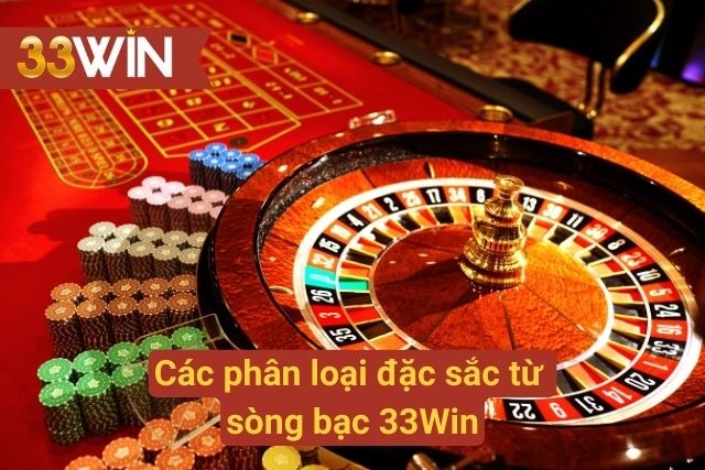 Các phân loại game sòng bạc đặc sắc tại nhà cái 33Win